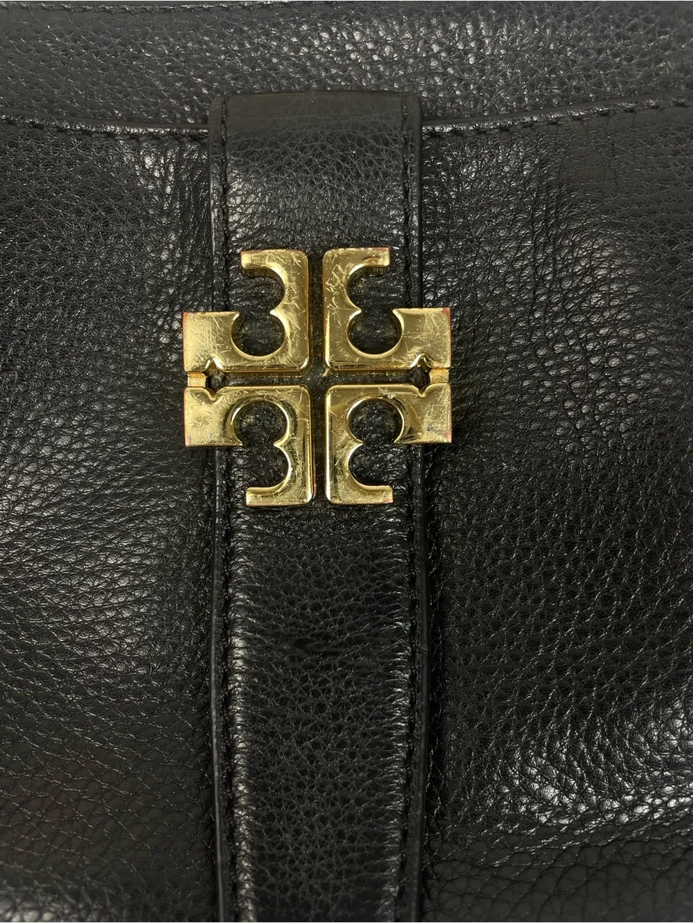 Tory Burch Meyer Pebbled Leather Chain Crossbody Purse